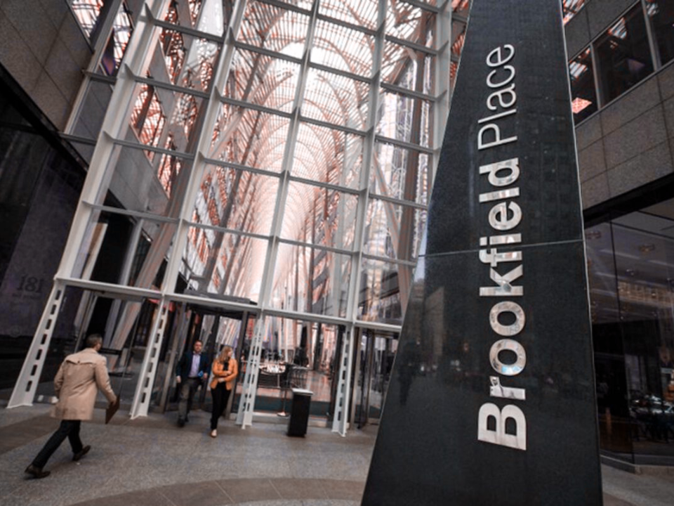 Brookfield Asset Management reported its first quarterly profit drop after its split from Brookfield due to lower fee collections.